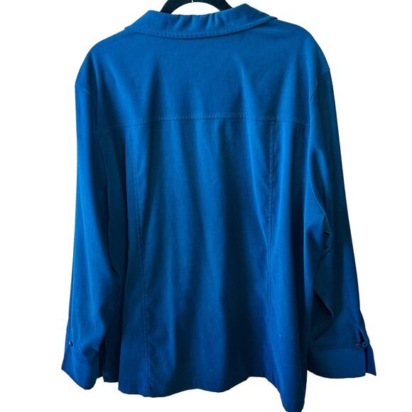 Vintage August Max Woman Long Botton Down 3X - Picture 2 of 4